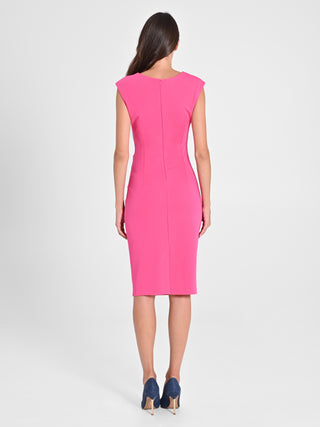 Tubino Drappeggiato Fucsia