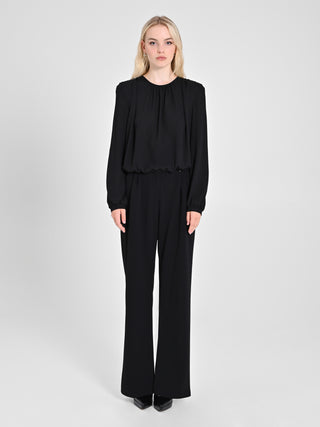 Blusa in Georgette Nera