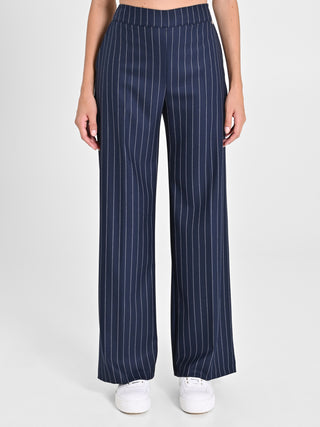 Pantaloni Gessati Blu