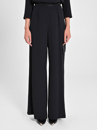 Pantaloni con Tasca in Taffetà