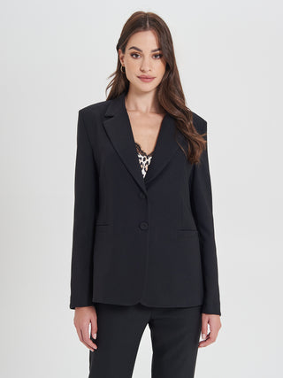 Giacca Nera in Cadi Operato