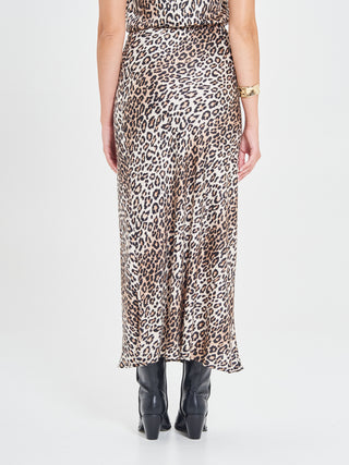 Gonna in Viscosa Animalier