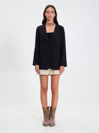 Giacca Over in misto Viscosa