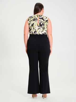 Tuta Curvy Stampa Damascata Bicolor