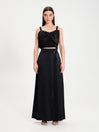 Crop top Maxi Fiocco in Satin