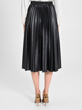 Gonna Plissé simil pelle