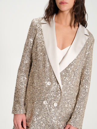 Giacca Doppiopetto in Paillettes