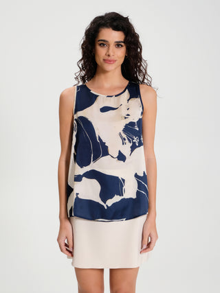 Top Stampa Fantasia Floreale