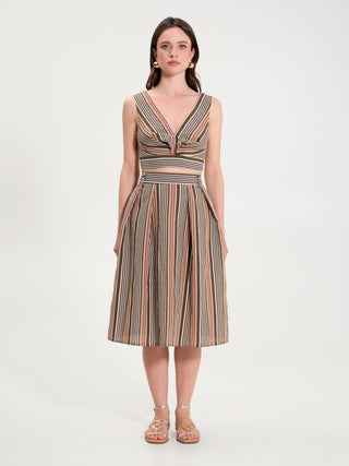 Top a Righe Jacquard