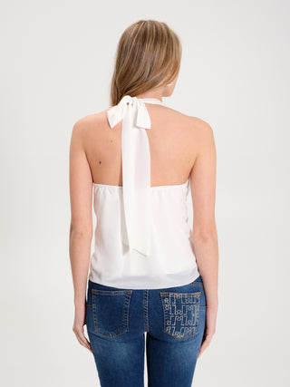 Top in Georgette Bianco