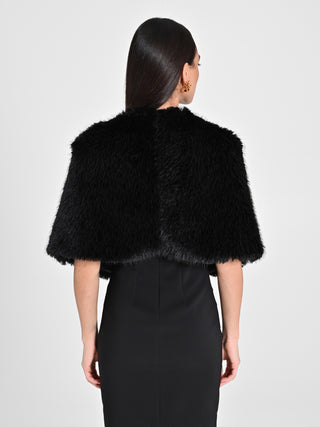 Giacca corta effetto Pellicciotto