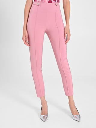 Pantaloni con Pattine Rosa Antico