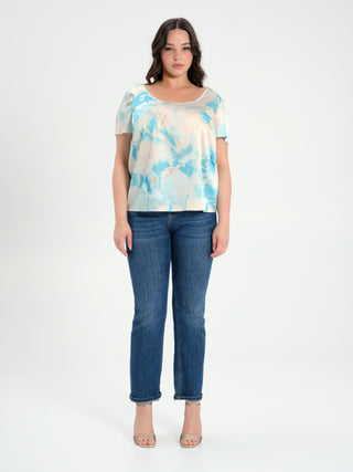 Blusa Curvy stampa Floreale