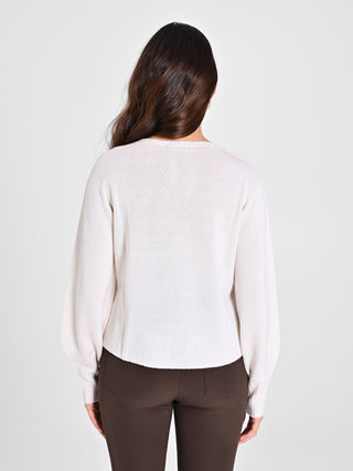 Maglioncino Lana Merino Extrafine Bianco