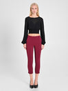 Pantaloni Skinny Bordeaux