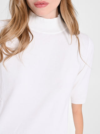 Lupetto Mezza Manica Bianco