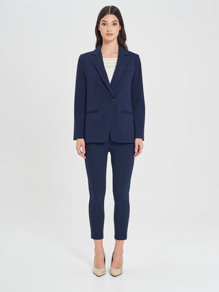 Giacca in Punto Milano Blu Navy