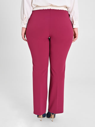 Pantaloni Curvy Bordeaux
