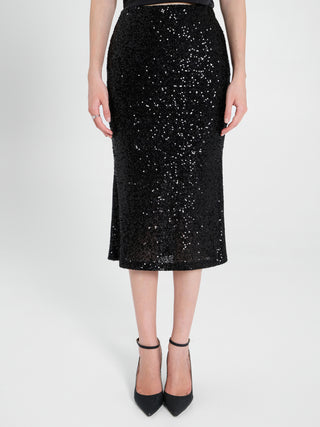 Gonna Longuette in Paillettes