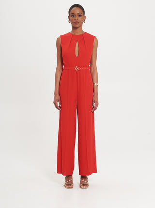 Tuta Goccia con Cintura Rosso