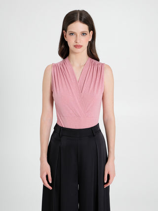 Top Body Microglitter Rosa