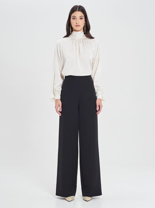 Blusa Panna con Fiocchi