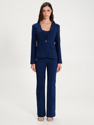 Giacca Monobottone in Gabardina