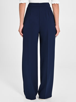 Pantalone Palazzo Blu in Crepe
