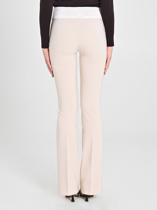 Pantaloni Tuxedo Beige