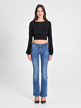 Blusa in Georgette con Top