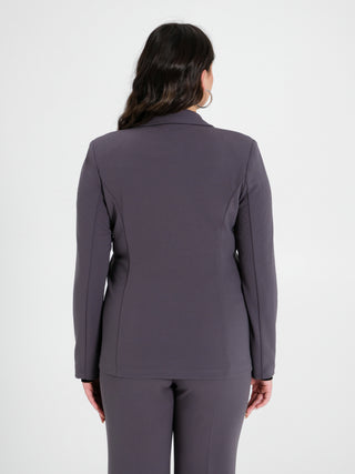 Giacca Curvy Doppiopetto Grigio Scuro