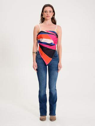 Top Foulard Multicolor