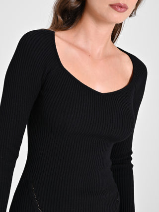 Tubino Nero in Maglia