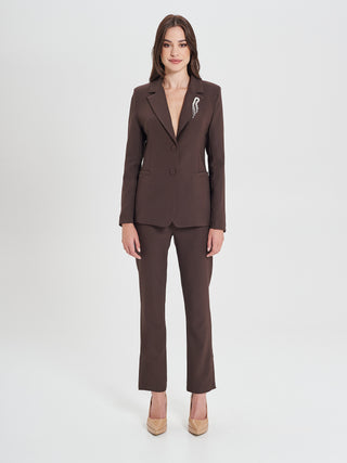 Giacca Marrone in Cadi Operato