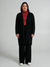Cardigan Curvy in maglia plissè