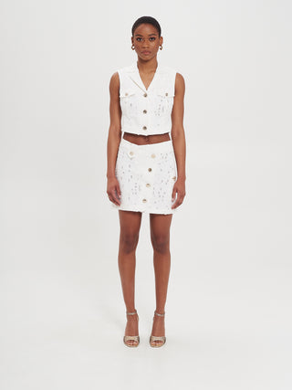 Gilet Corto in Denim