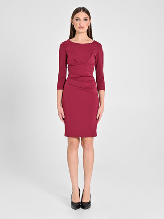 Tubino Drappeggiato Bordeaux