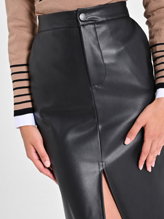 Maxi Gonna in simil pelle