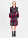 Abito chemisier stampa check rossa