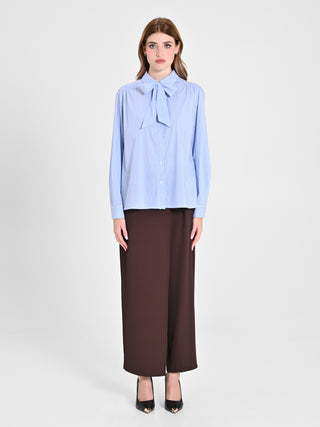 Camicia in Cotone con Fiocco