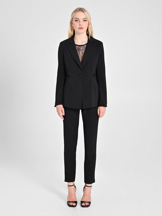 Giacca con inserto Pizzo & Velluto