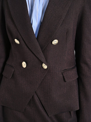 Giacca  in Poliviscosa Marrone