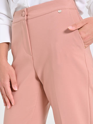 Pantaloni Straight Rosa