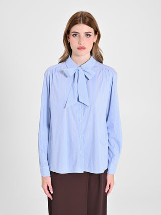 Camicia in Cotone con Fiocco