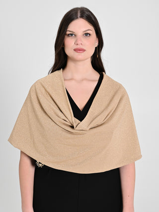 Coprispalle Curvy ad Anella in Lurex Oro