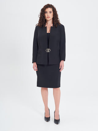 Giacca Curvy Fibbia Geometrica