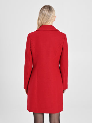 Cappotto Rosso con Zip