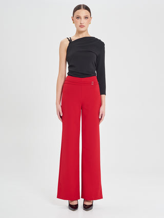 Pantaloni Palazzo Total Rouge