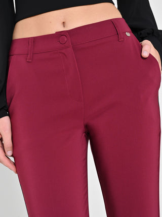 Pantaloni Skinny Bordeaux