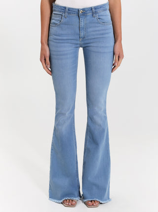 Jeans a Zampa Lavaggio Chiaro